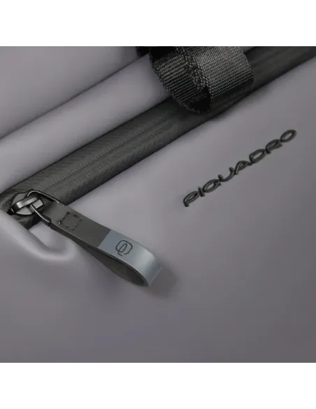 Piquadro Roll-Top Computer-Rucksack, grau
