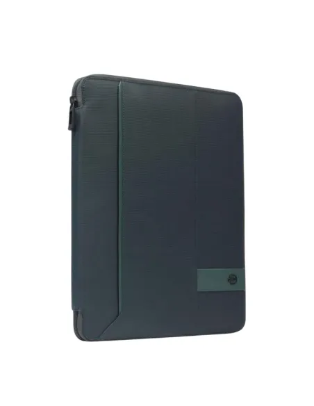 Portablocco in tessuto e pelle Piquadro Wollem, verde2