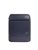Herren-Umhängetasche aus Leder Piquadro Philip für iPad® Pro 11", blau