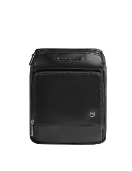 Herren-Umhängetasche aus Leder Piquadro Philip für iPad® Pro 11", schwarz