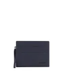 Piquadro Paavo Men's Leather Pouch with iPad® 11" Compartment, blue