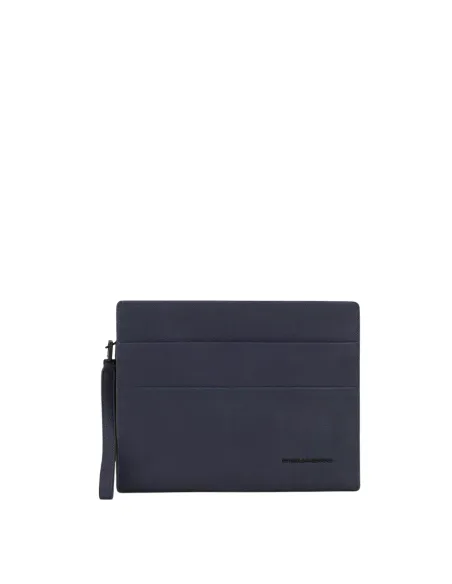 Pochette porta iPad® in pelle Piquadro Paavo, blu