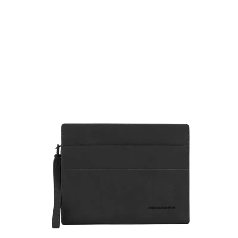 Piquadro Paavo Men's Leather Pouch with iPad® 11"...