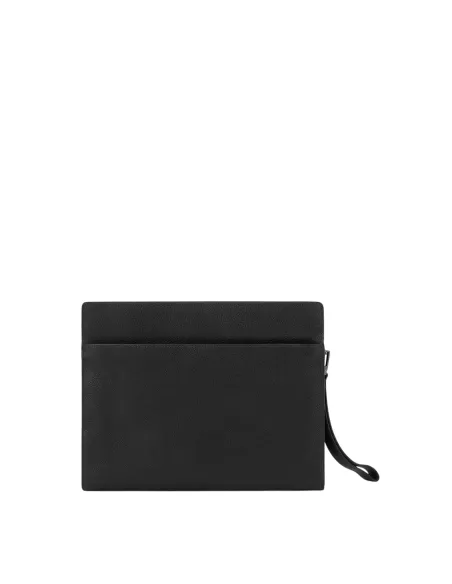 Pochette porta iPad® in pelle Piquadro Paavo, nera