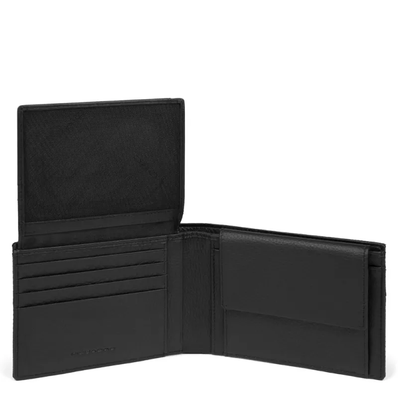 Piquadro Trakai Men's wallet with flip up ID window and...