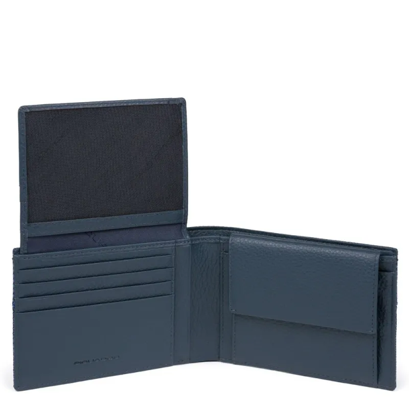 Piquadro Trakai Men's wallet with flip up ID window and...
