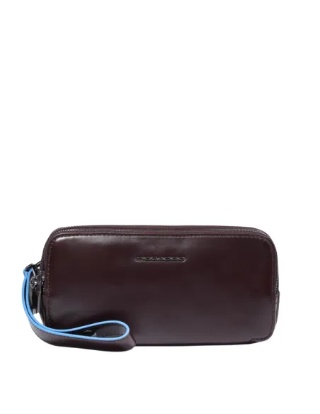 Pochette a tre comparti con protezione anti-frode RFID Piquadro B2, moro