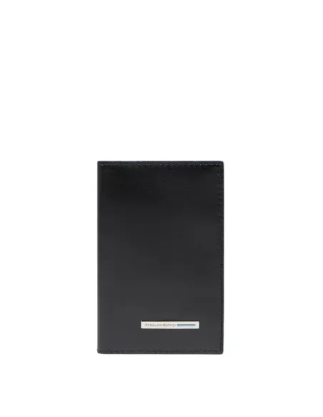 Schlanke Herrenbrieftasche mit Kreditkartenfächern Piquadro Blue Square, schwarz