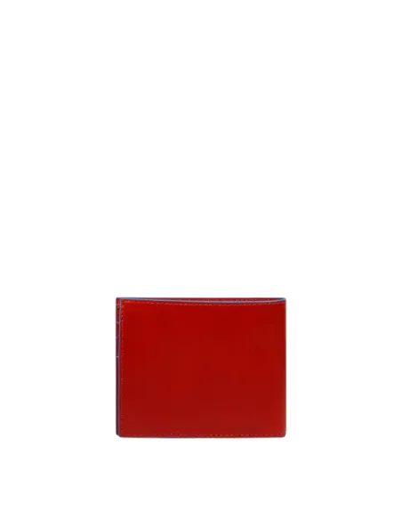 Piquadro Blue Square men's wallets with coin purse and credit cards, orange