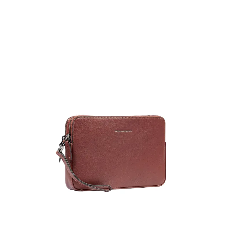 Piquadro Black Square Men's Leather Pouch with Double... 2