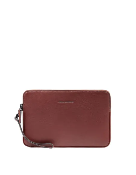 Pochette uomo in pelle Piquadro B3, marrone