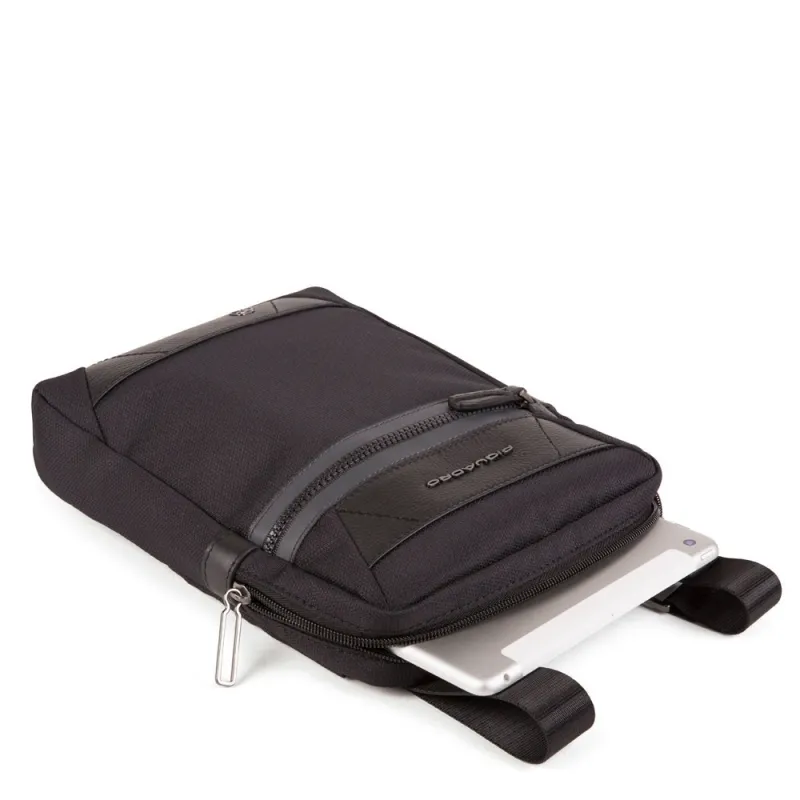 iPad® crossbody bag Piquadro Trakai, black 2