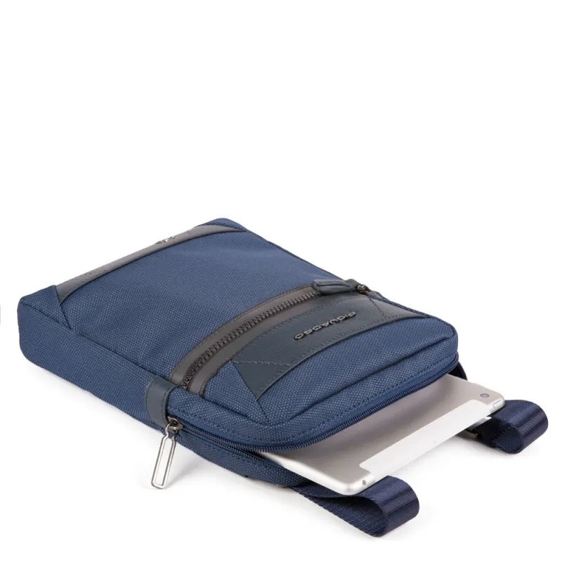 iPad® crossbody bag Piquadro Trakai, blue 2