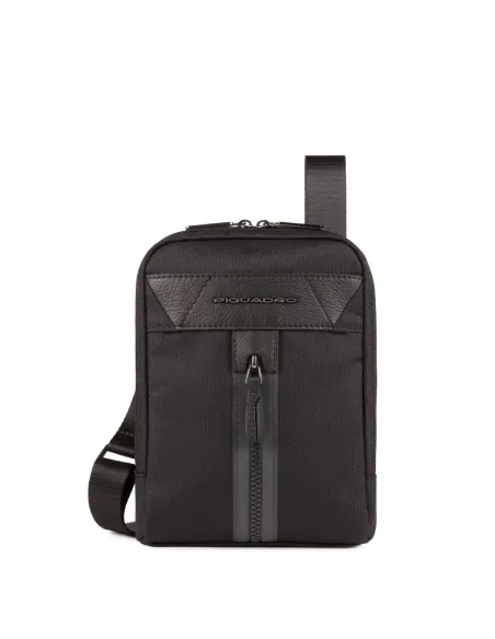 Pocket crossbody bag Piquadro Trakai, black