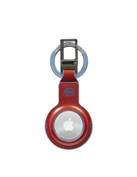 Portachiavi con anello per AirTag® Piquadro Blue Square, arancio