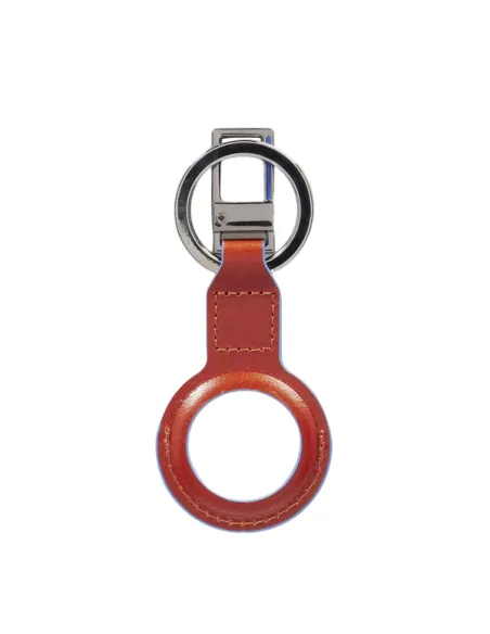 Portachiavi con anello per AirTag® Piquadro Blue Square, arancio