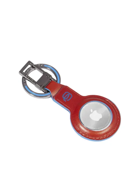 Portachiavi con anello per AirTag® Piquadro Blue Square, arancio