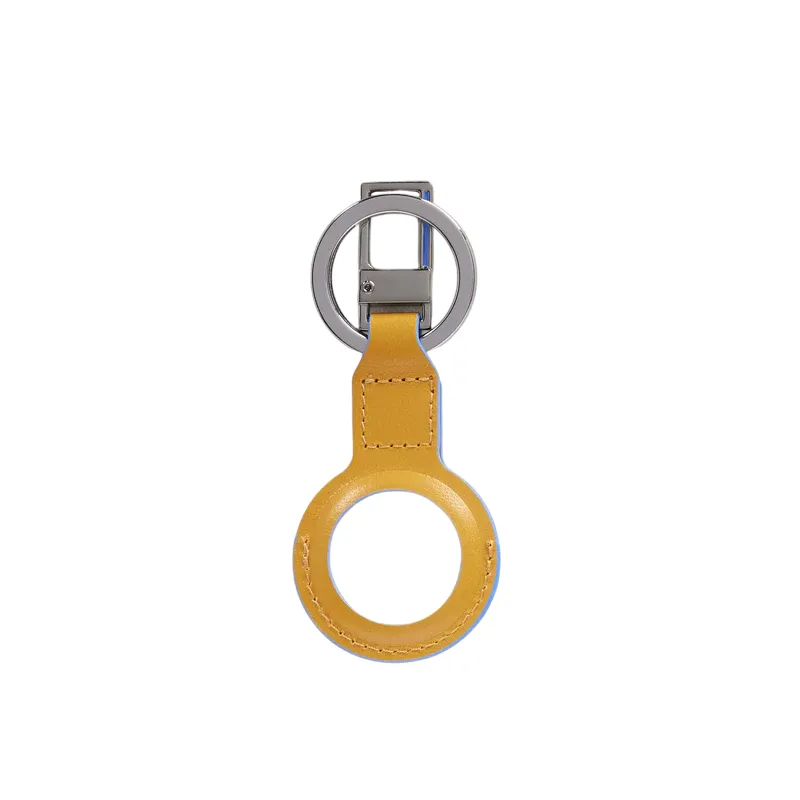 Key chain for AirTag®Piquadro Blue Square, yellow 2