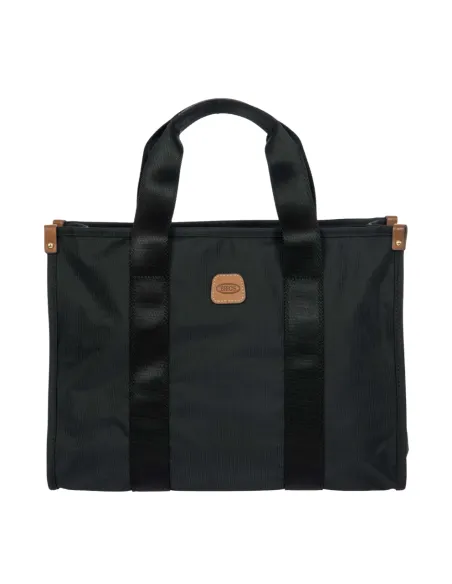 Bric's X-Collection Opera medium handbag in Recycled Fabric with Strap, black