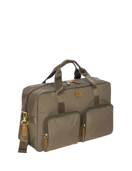 Borsone cabina Brics con tasche esterne, nocciola