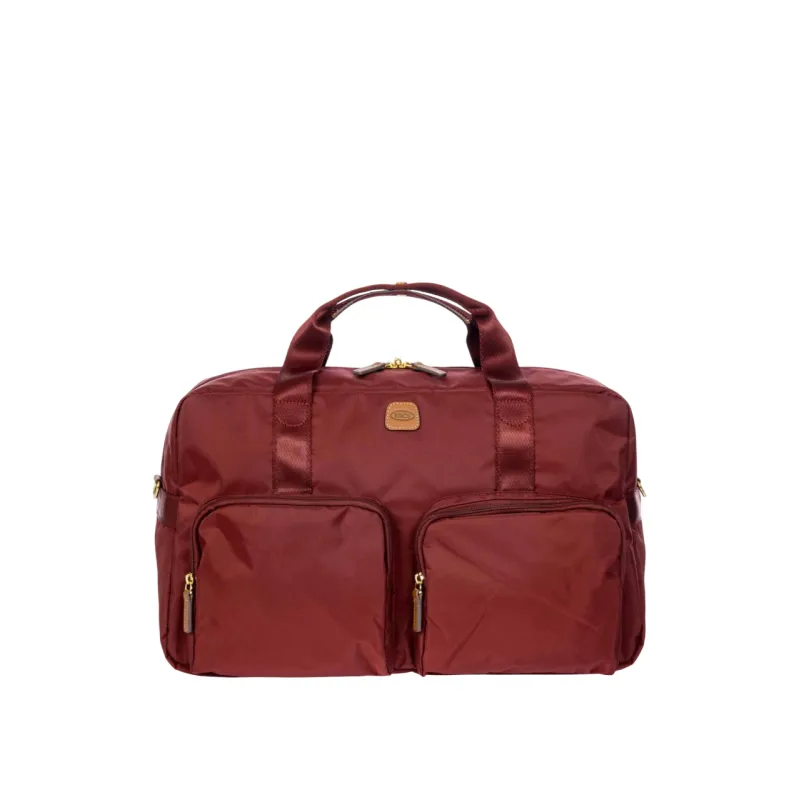 Duffle Bag with two front pockets X-Collection, bordeaux