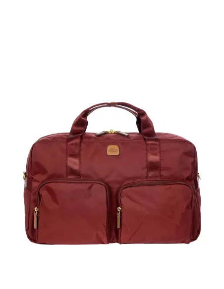 Duffle Bag with two front pockets X-Collection, bordeaux