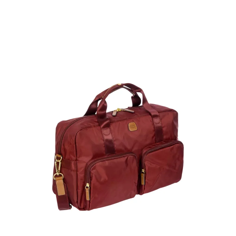 Duffle Bag with two front pockets X-Collection, bordeaux 2