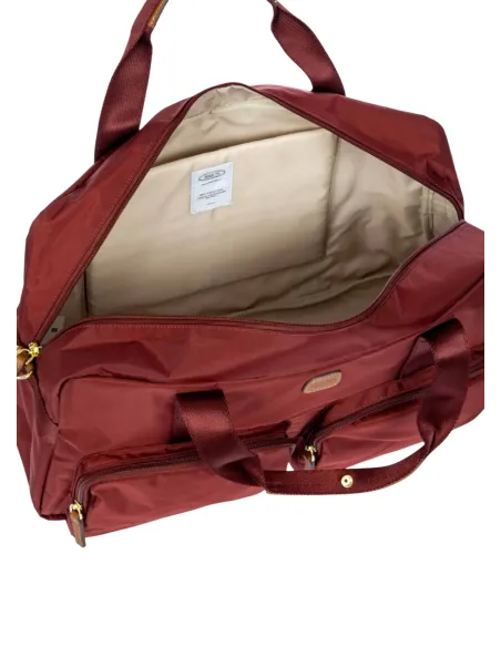 Borsone cabina Brics con tasche esterne, bordeaux
