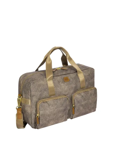 Duffle Bag with two front pockets X-Collection, Wool Nut