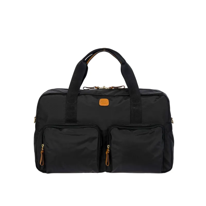 Borsone cabina Brics con tasche esterne, nero