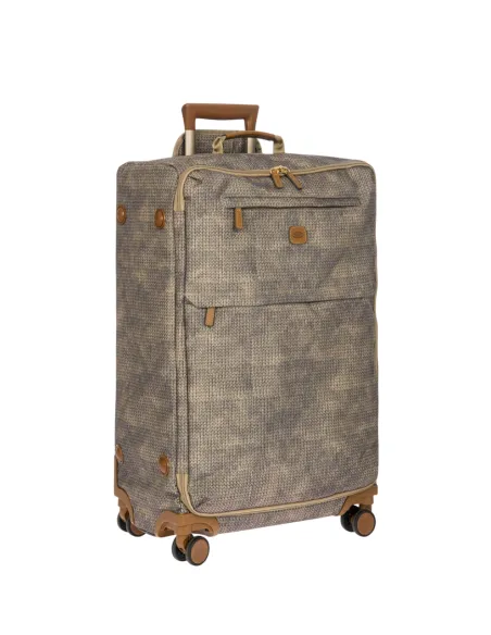 Mittelgroßer Trolley aus Recycling-Stoff Bric's X-Collection, wool nut