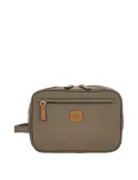 Brics X-Collection fabric and leather Necessaire, Nut
