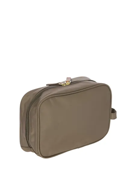 Brics X-Collection fabric and leather Necessaire, Nut