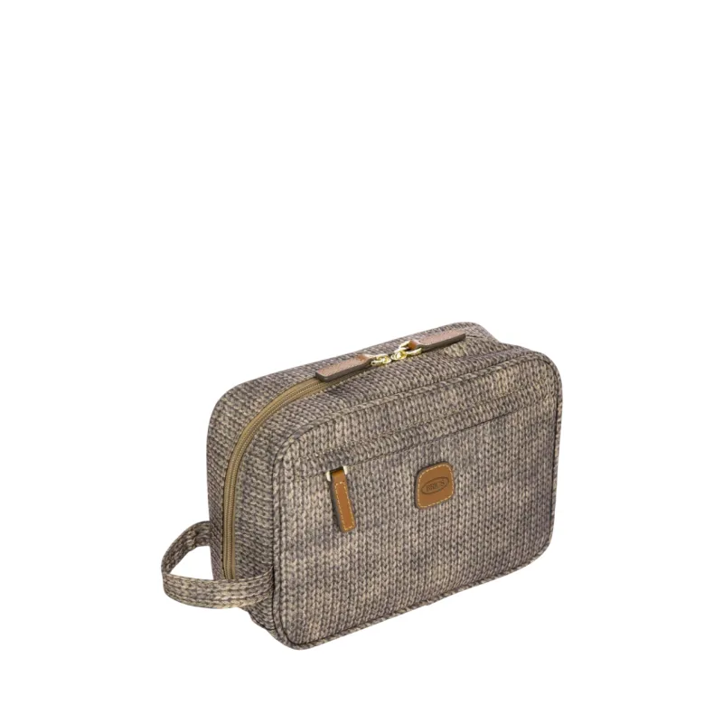Brics X-Collection fabric and leather Necessaire, Wool Nut 2