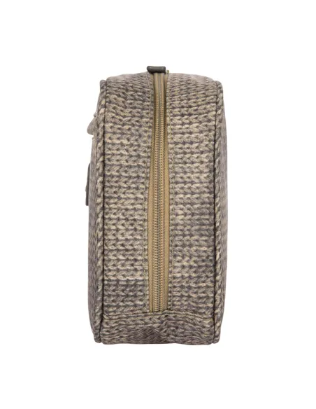 Brics X-Collection fabric and leather Necessaire, Wool Nut