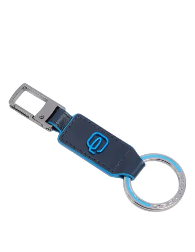 Piquadro keyring carabiner, blue