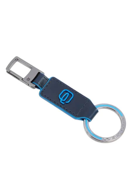 Piquadro keyring carabiner, blue