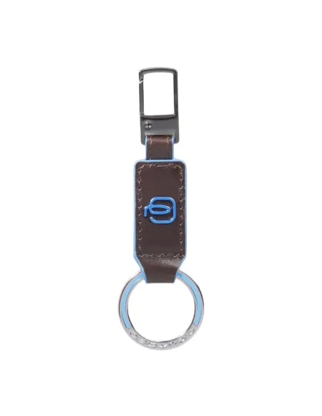 Piquadro Schlüsselanhänger Karabiner, dunkelbraun