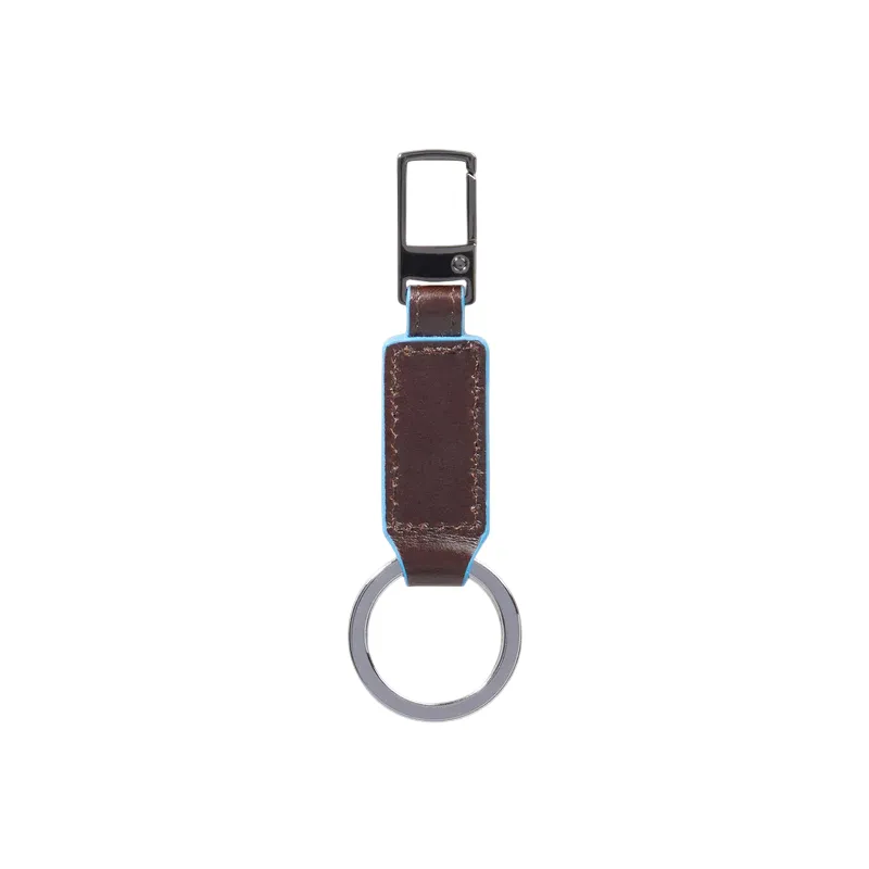 Piquadro keyring carabiner, dark brown 2