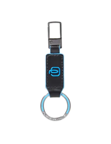Piquadro keyring carabiner, black