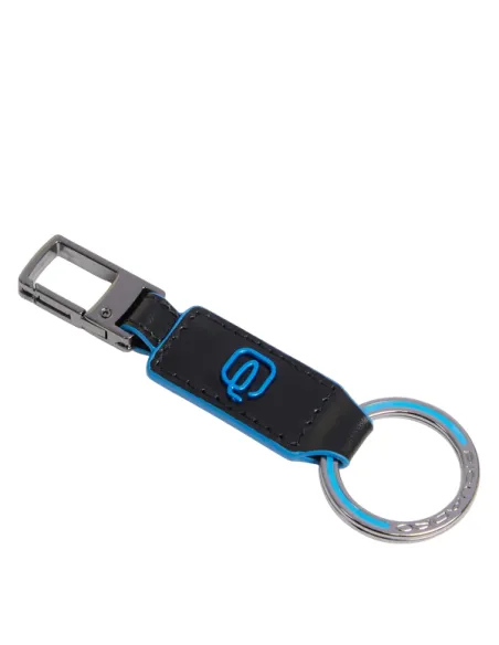 Piquadro keyring carabiner, black