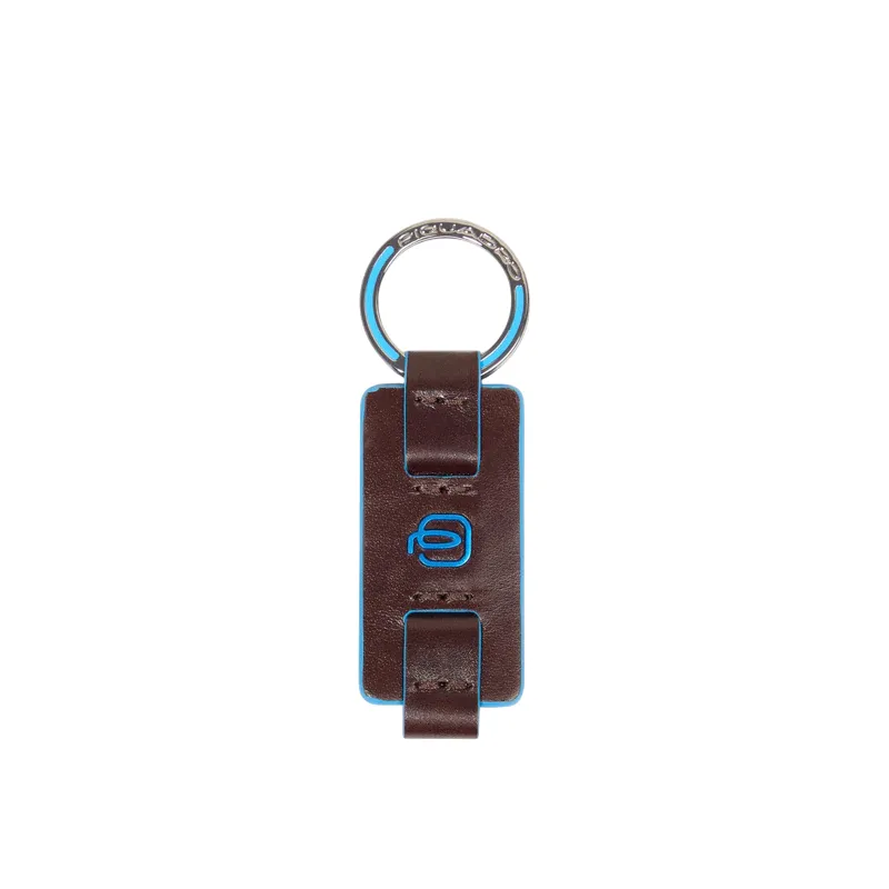 Men's key chain, dark brown 2