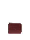 Piquadro Philip RFID Leather Coin and Card Pouch, brown