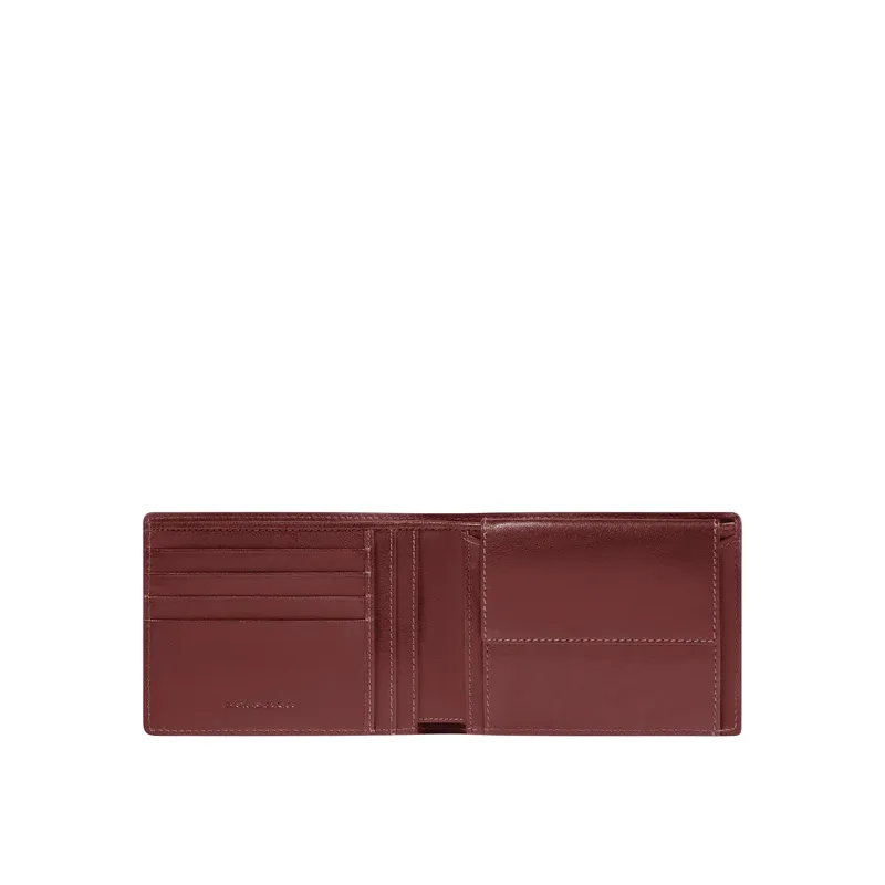 Piquadro Philip Men's Wallet in Leather with Coin Pocket,...