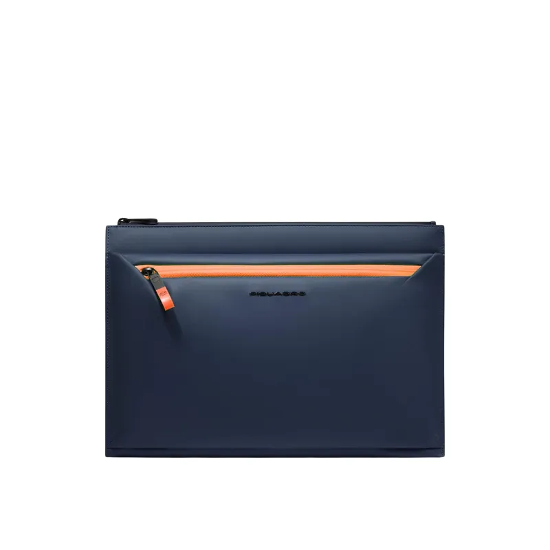 Piquadro C2OW iPad®Pro 12.9 wasserdichte Stofftasche, blau
