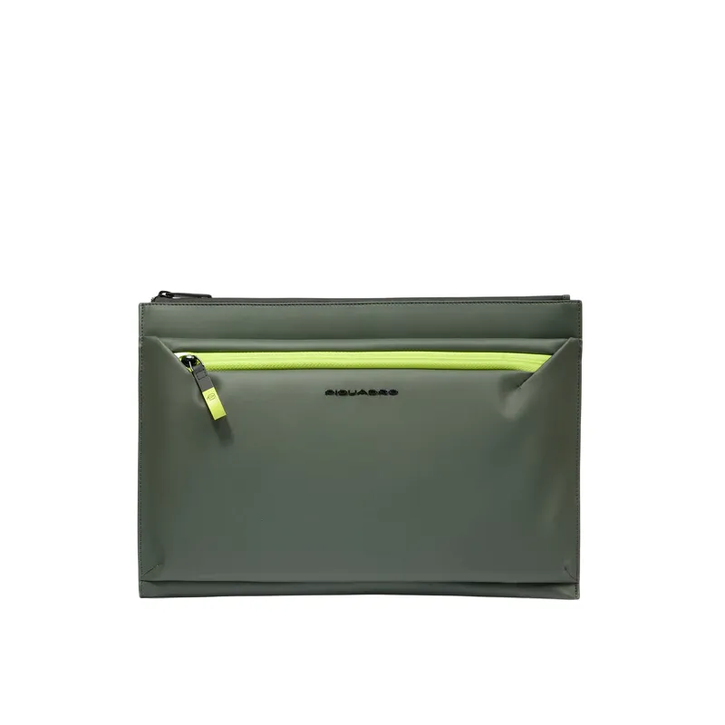 Piquadro C2OW iPad®Pro 12.9 wasserdichte Stofftasche, grün
