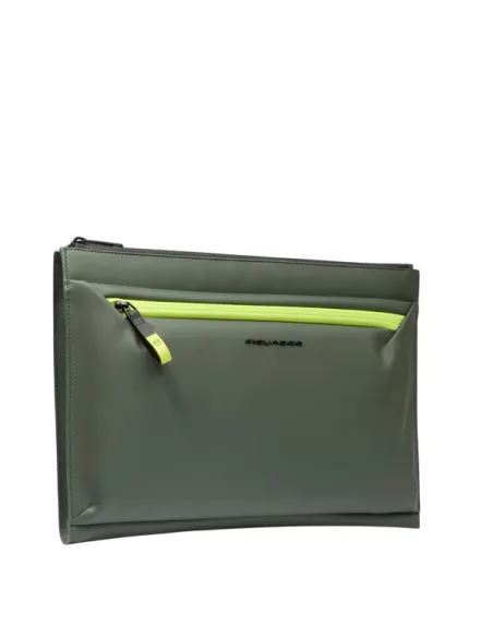 Piquadro C2OW iPad®Pro 12.9 wasserdichte Stofftasche, grün