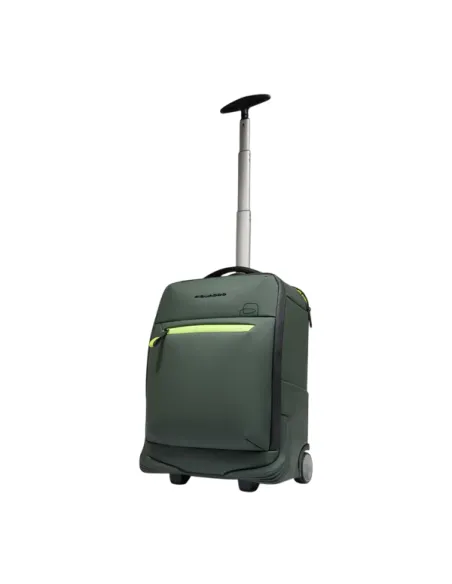 Piquadro Corner Underseat Cabin Trolley Backpack with Laptop Pocket, green