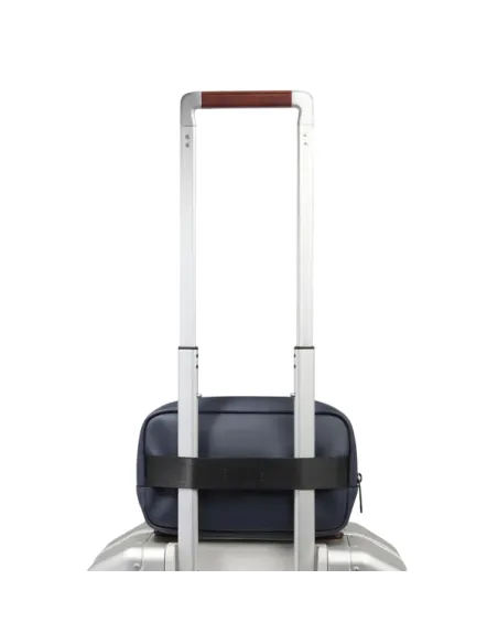 Piquadro C2OW waterproof fabric beauty case, blue