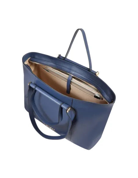 Piquadro Circle Damen-Einkaufstasche mit Doppelgriffen, blau